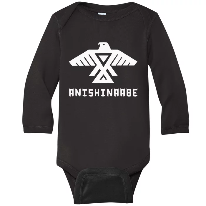 Anishinaabe First Nations Thunderbird Ojibwe Indigenous Baby Long Sleeve Bodysuit