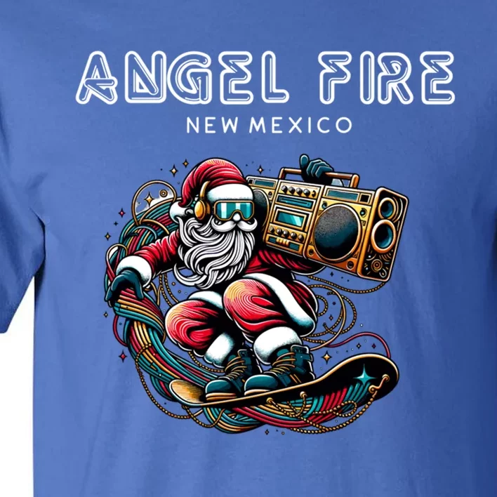 Angel Fire New Mexico Cool Snowboard Christmas Santa Gift Tall T-Shirt