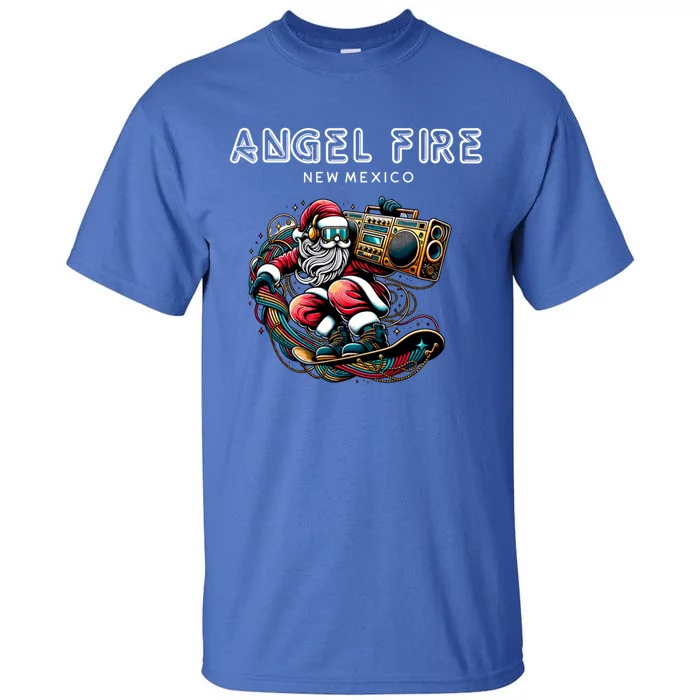 Angel Fire New Mexico Cool Snowboard Christmas Santa Gift Tall T-Shirt