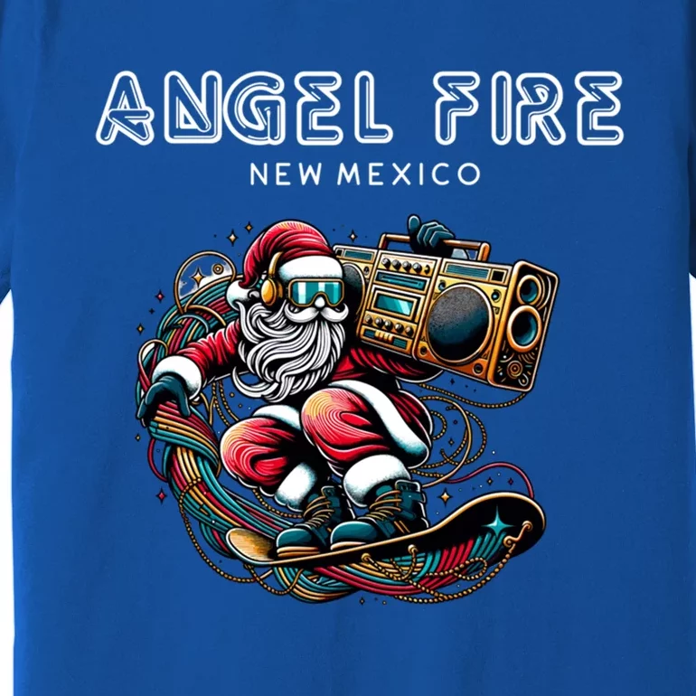 Angel Fire New Mexico Cool Snowboard Christmas Santa Gift Premium T-Shirt