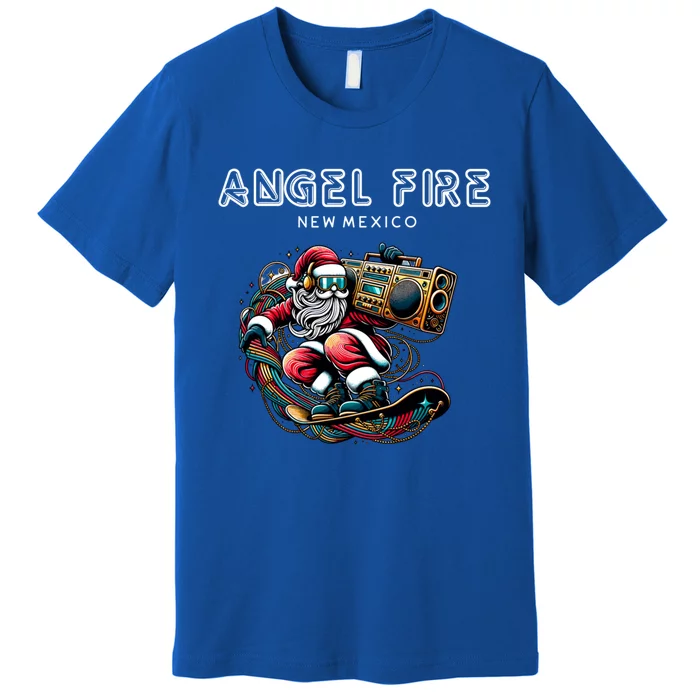 Angel Fire New Mexico Cool Snowboard Christmas Santa Gift Premium T-Shirt