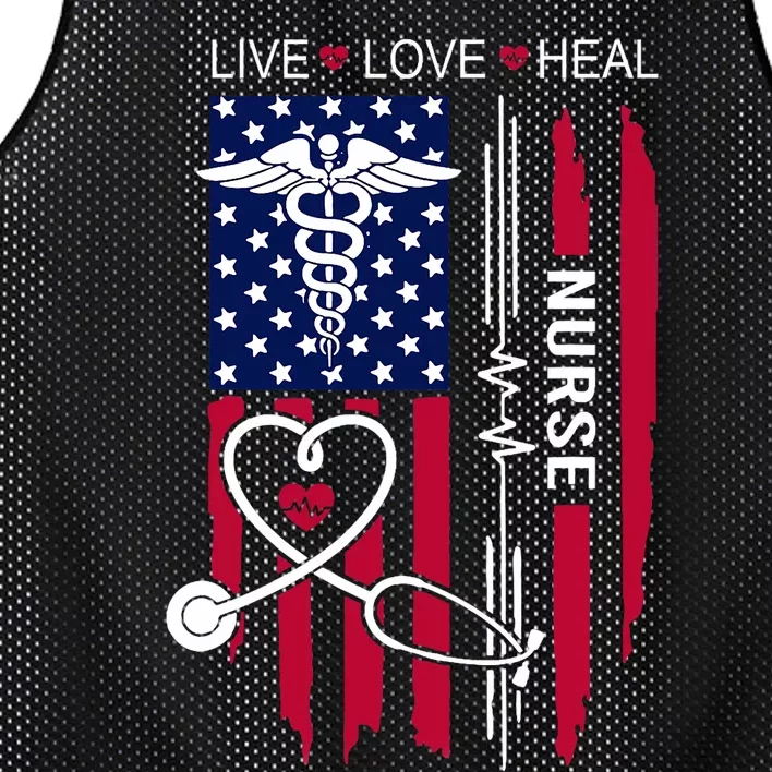 American Flag Nurse Day Gifts Week Gift Nurse NurseS Day Mesh Reversible Basketball Jersey Tank