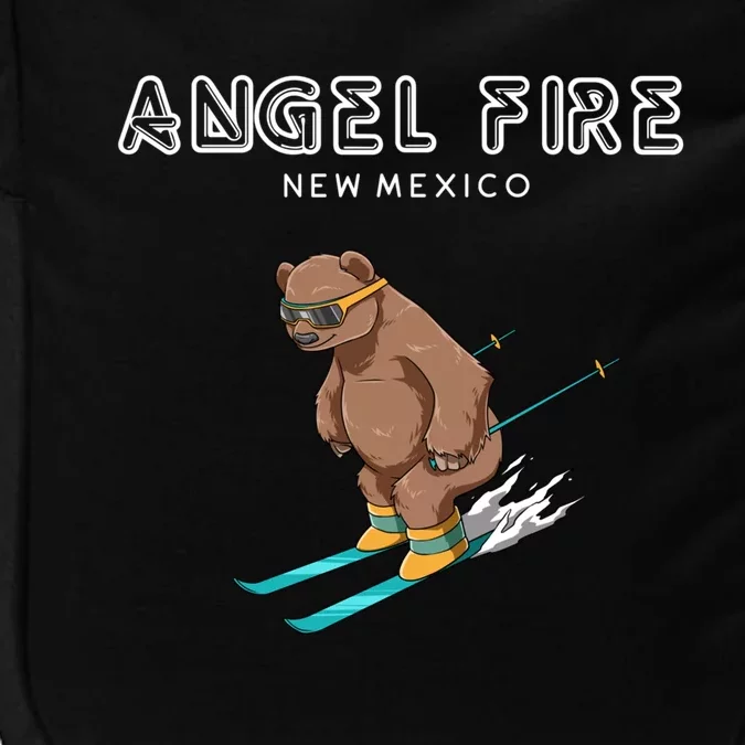 Angel Fire New Mexico Funny Ski Grizzly Bear Meaningful Gift Impact Tech Backpack