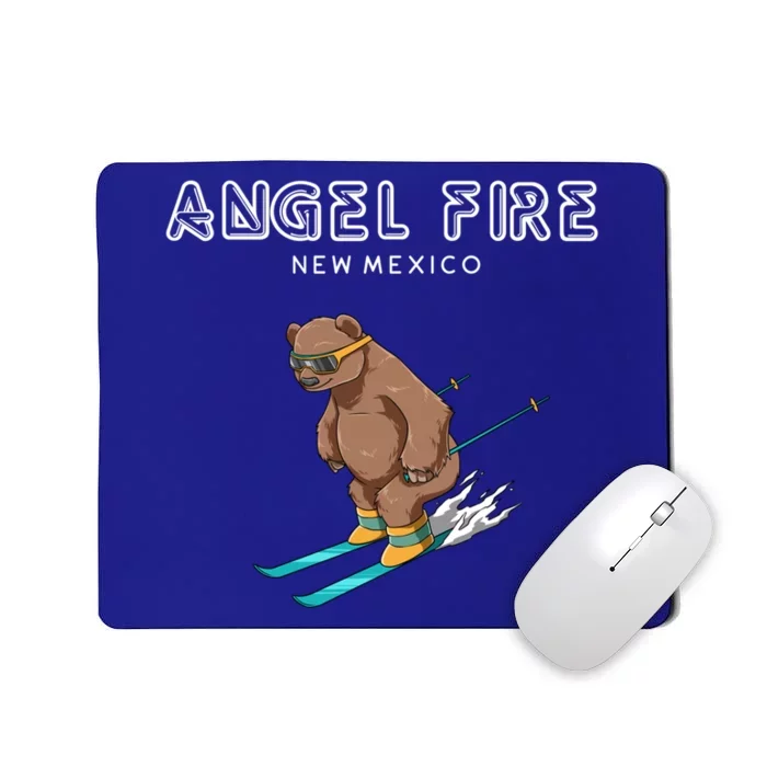 Angel Fire New Mexico Funny Ski Grizzly Bear Meaningful Gift Mousepad