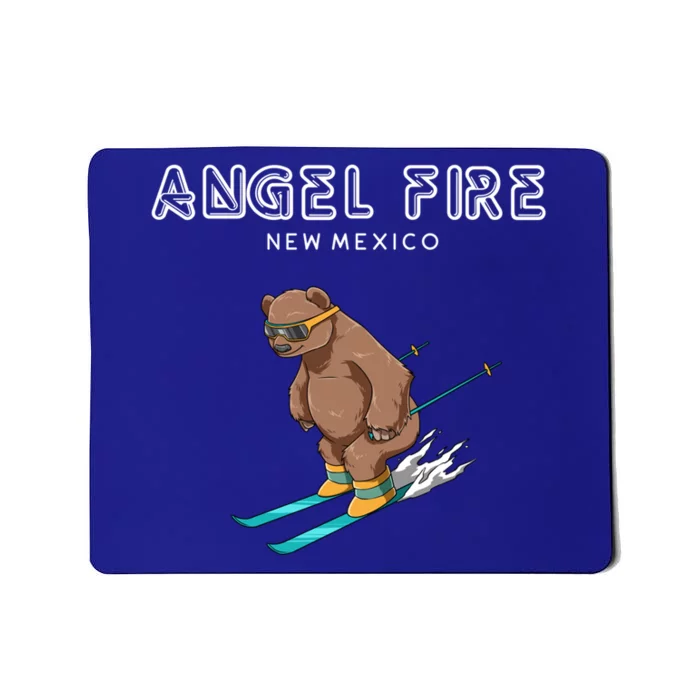 Angel Fire New Mexico Funny Ski Grizzly Bear Meaningful Gift Mousepad