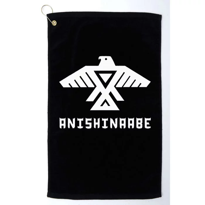 Anishinaabe First Nations Thunderbird Ojibwe Indigenous Platinum Collection Golf Towel