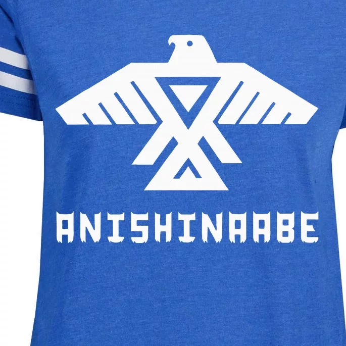 Anishinaabe First Nations Thunderbird Ojibwe Indigenous Enza Ladies Jersey Football T-Shirt