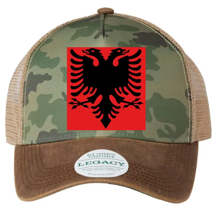 Albanian Flag of Albania Legacy Tie Dye Trucker Hat