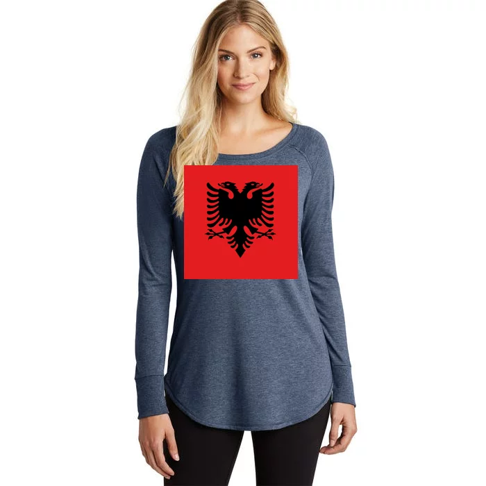 Albanian Flag of Albania Women's Perfect Tri Tunic Long Sleeve Shirt