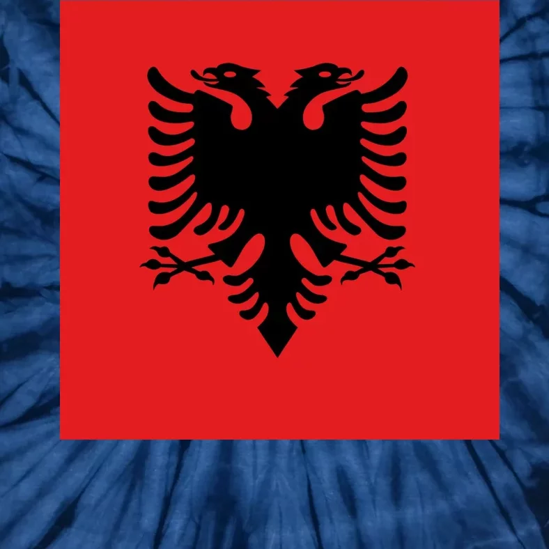 Albanian Flag of Albania Tie-Dye T-Shirt