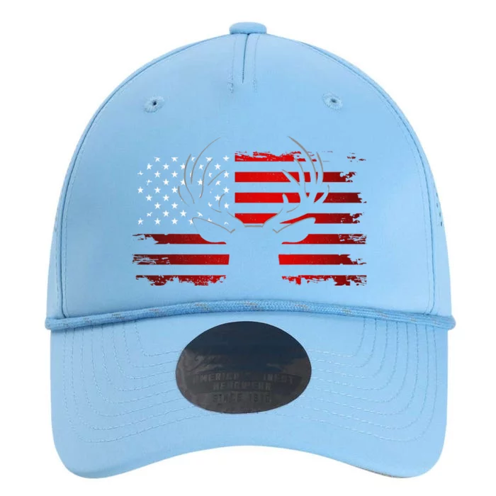 American Flag Outdoor Clothing Antlers Deer Performance The Dyno Cap