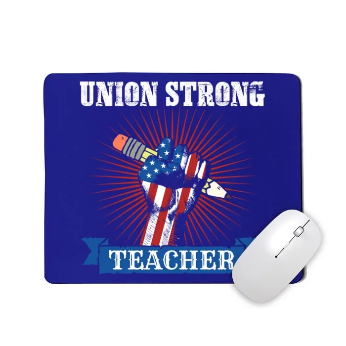 American Flag Of Professional Teacher Worker Union Labor Day Gift Mousepad