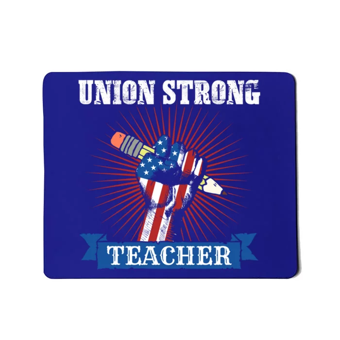 American Flag Of Professional Teacher Worker Union Labor Day Gift Mousepad