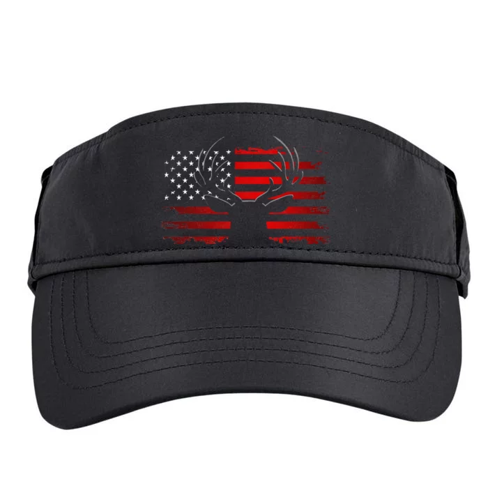 American Flag Outdoor Clothing Antlers Deer Adult Drive Performance Visor