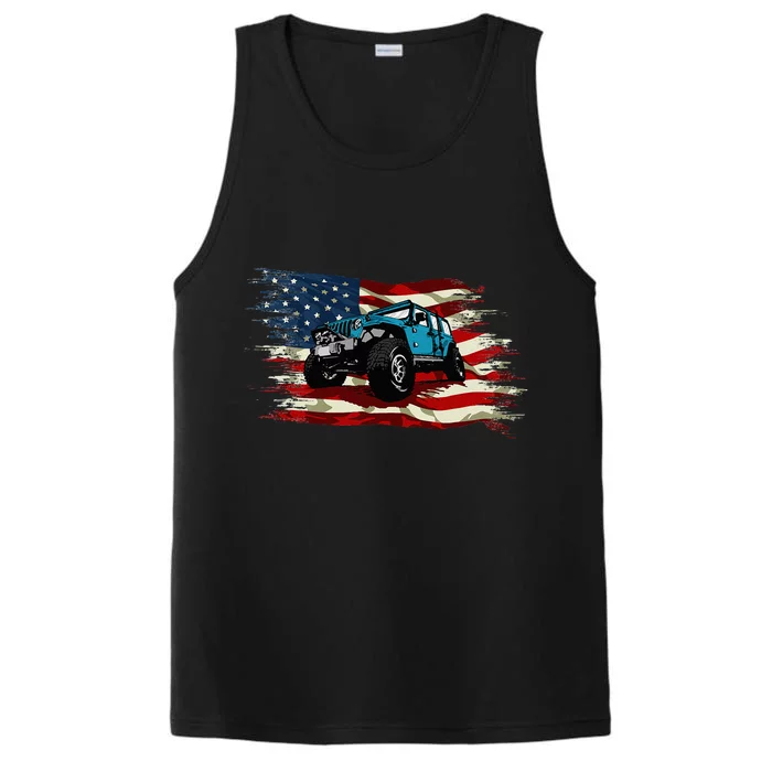 American Flag Off Roading Off Road 4x4 Mudding Performance Tank