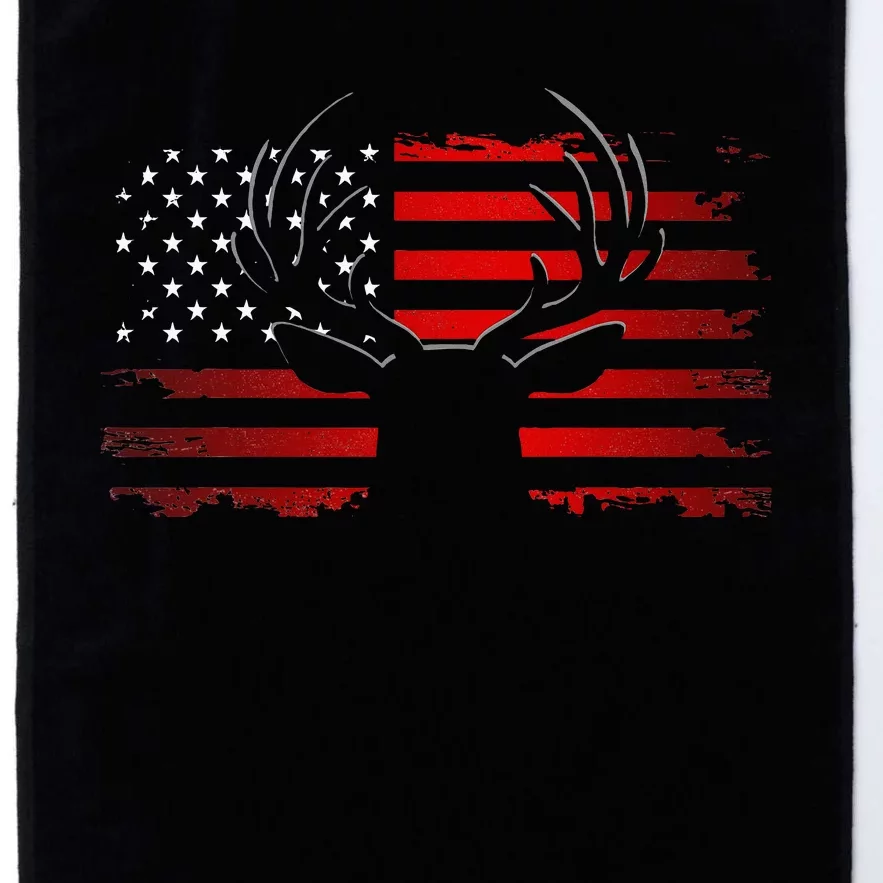 American Flag Outdoor Clothing Antlers Deer Platinum Collection Golf Towel