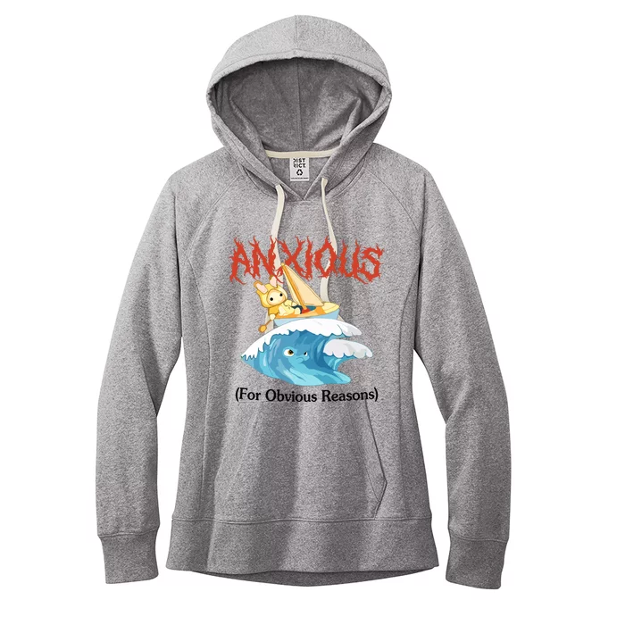 Anxious For Obvious Reasons Women's Fleece Hoodie