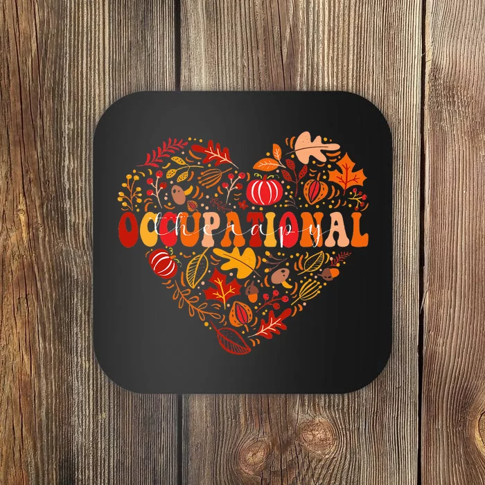 Autumn Fall OT Occupational Therapy Therapist Thanksgiving Coaster