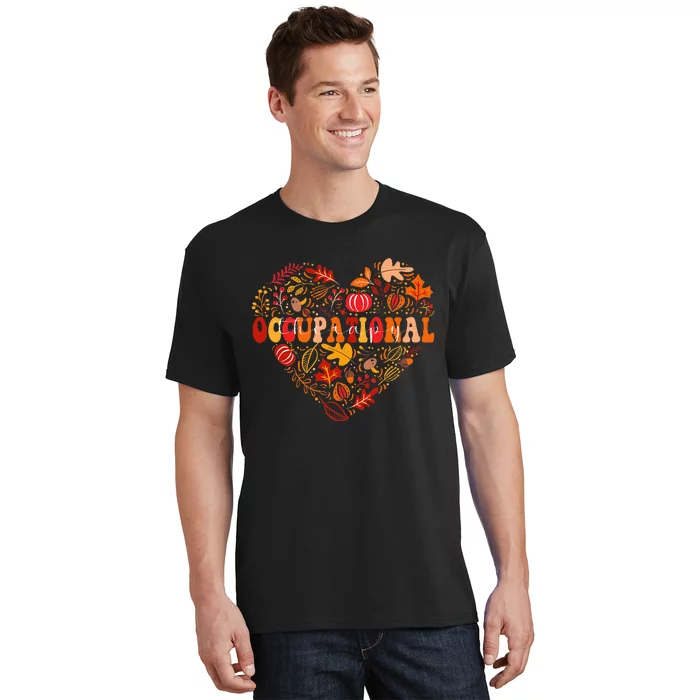 Autumn Fall OT Occupational Therapy Therapist Thanksgiving T-Shirt