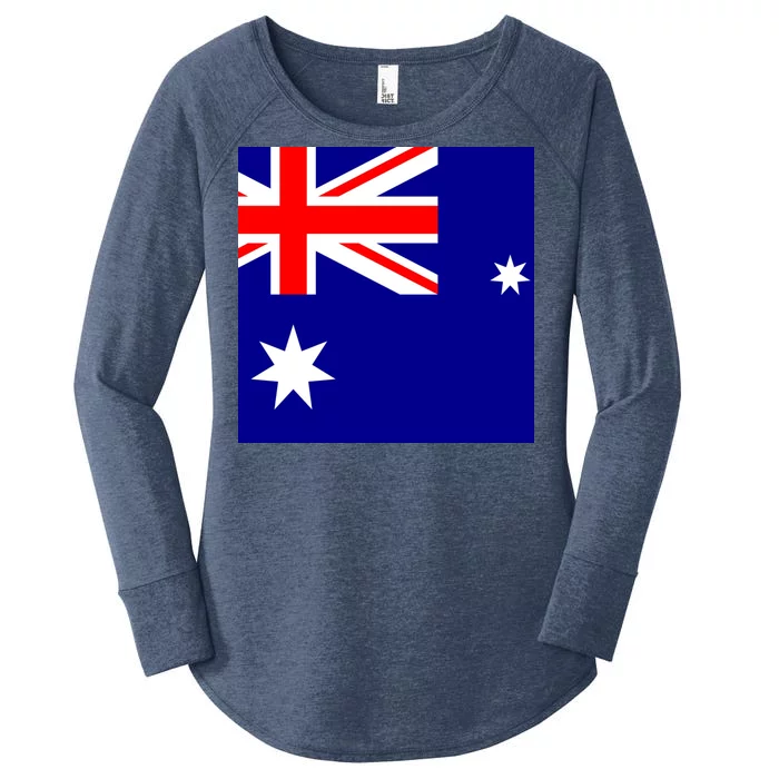 Australian Flag of Australia Women's Perfect Tri Tunic Long Sleeve Shirt