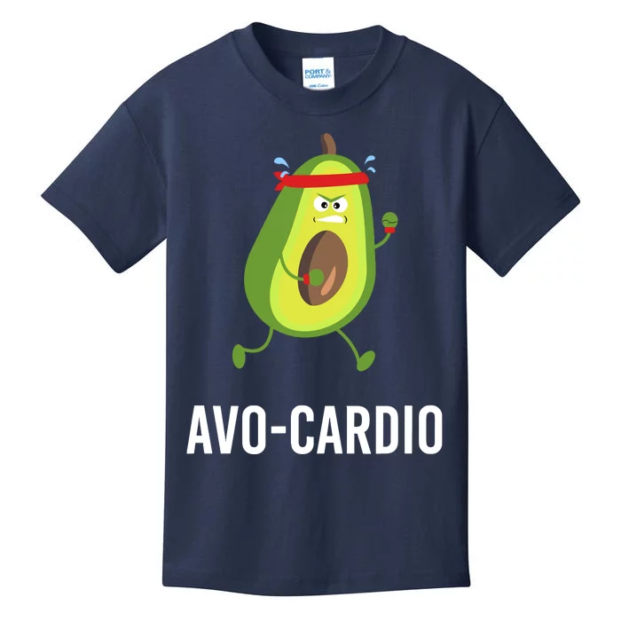 Avocardio Funny Pun Workout Running Avocado Kids T-Shirt