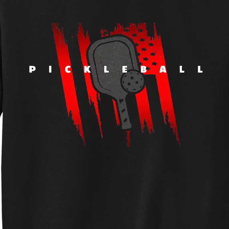 American Flag Pickleball Apparel Pickleball Tall Sweatshirt