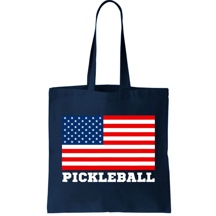 American Flag Pickleball Player USA Pickleball Lover Tote Bag