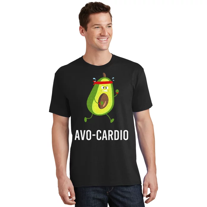 AvoCardio Funny Pun Workout Running Avocado T-Shirt