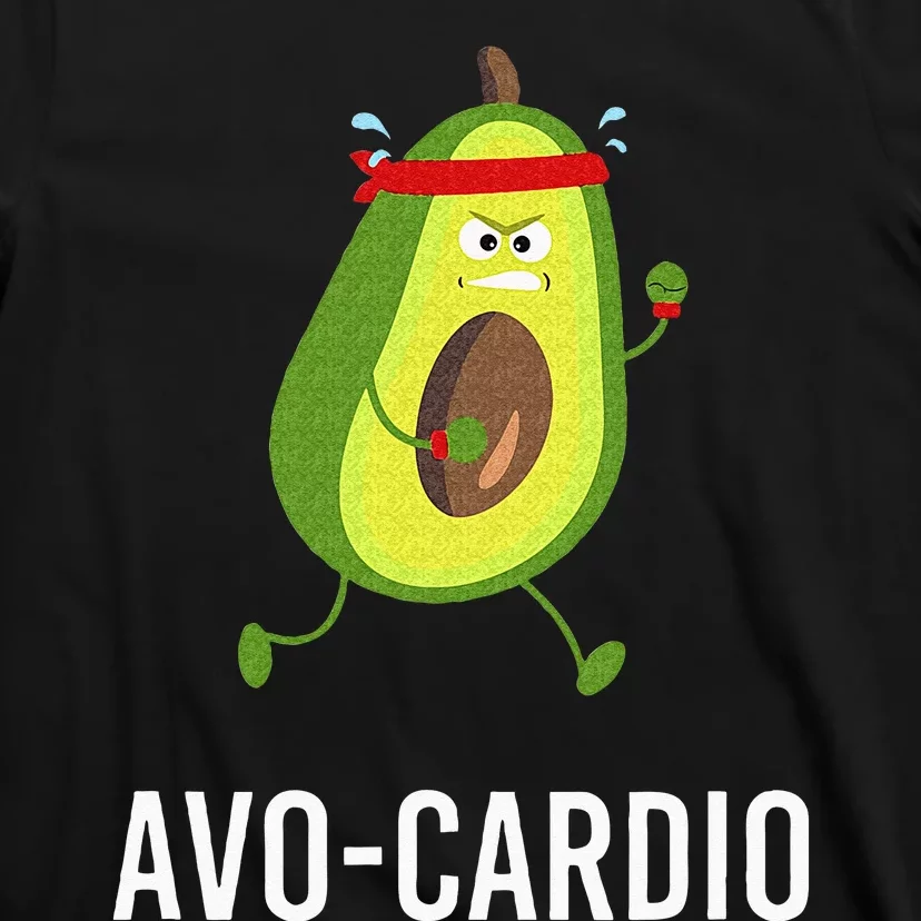 AvoCardio Funny Pun Workout Running Avocado T-Shirt