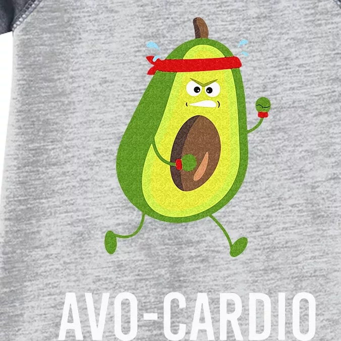 AvoCardio Funny Pun Workout Running Avocado Infant Baby Jersey Bodysuit