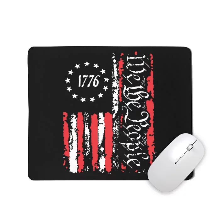 American Flag Patriotic 1776 We The People Usa Mousepad