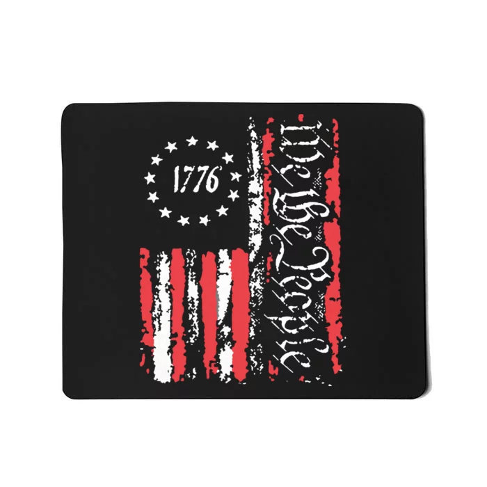 American Flag Patriotic 1776 We The People Usa Mousepad