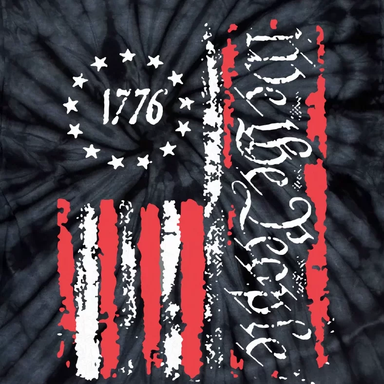 American Flag Patriotic 1776 We The People Usa Tie-Dye T-Shirt