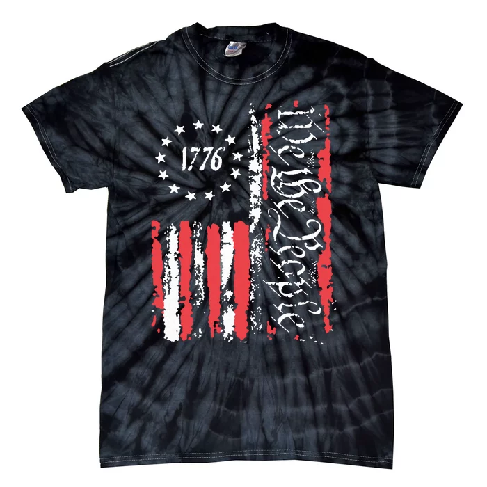 American Flag Patriotic 1776 We The People Usa Tie-Dye T-Shirt