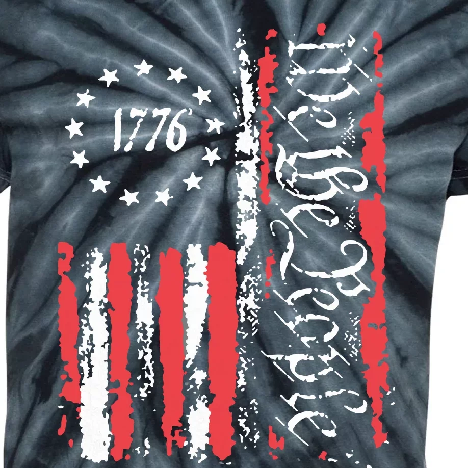 American Flag Patriotic 1776 We The People Usa Kids Tie-Dye T-Shirt