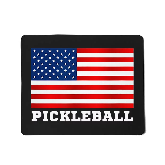 American Flag Pickleball Player USA Pickleball Lover Mousepad