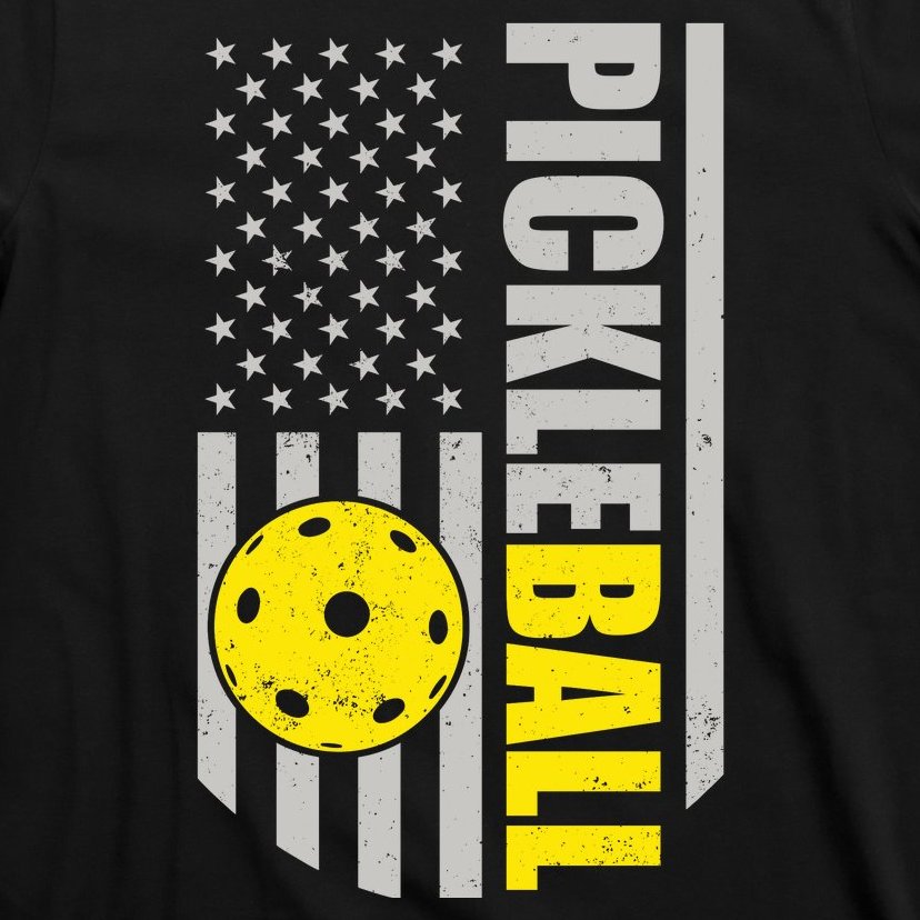 American Flag Pickleball Love Playing Pickle Ball T-Shirt