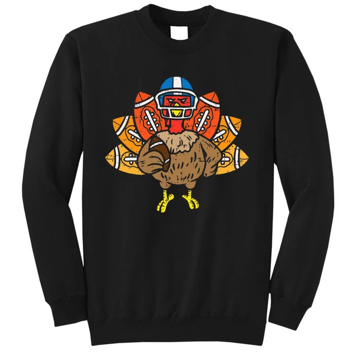 American Football Player Turkey Thanksgiving Day Sport Gift Sweatshirt