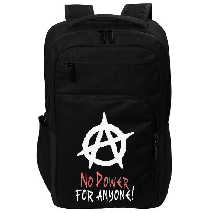 Anarchy Freedom Punks Punk Rock Anarchy Gift Impact Tech Backpack