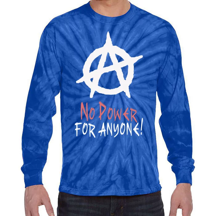 Anarchy Freedom Punks Punk Rock Anarchy Gift Tie-Dye Long Sleeve Shirt