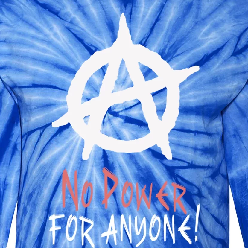 Anarchy Freedom Punks Punk Rock Anarchy Gift Tie-Dye Long Sleeve Shirt