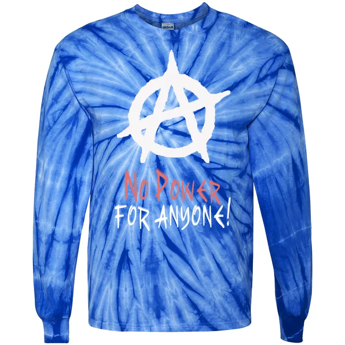 Anarchy Freedom Punks Punk Rock Anarchy Gift Tie-Dye Long Sleeve Shirt