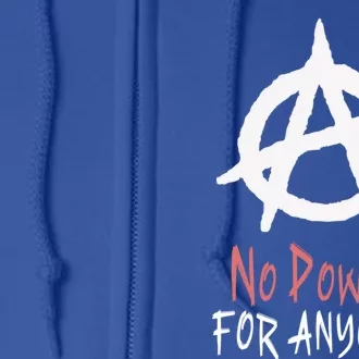 Anarchy Freedom Punks Punk Rock Anarchy Gift Full Zip Hoodie