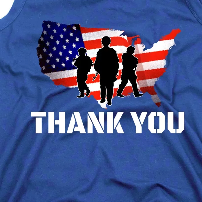 American Flag Patriotic Thank You Gift Tank Top