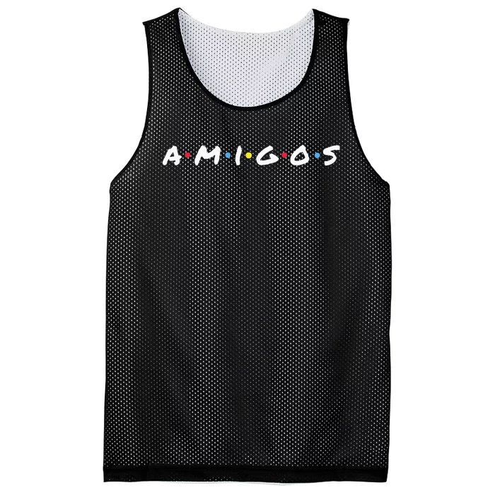 Amigos Fun Pop Culture Friends Humor Cute and Trendy TV Mesh Reversible Basketball Jersey Tank