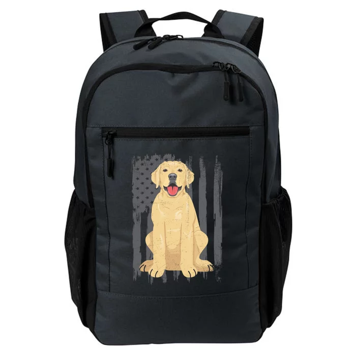 American Flag Patriotic Labrador Dog Lover Gift Daily Commute Backpack