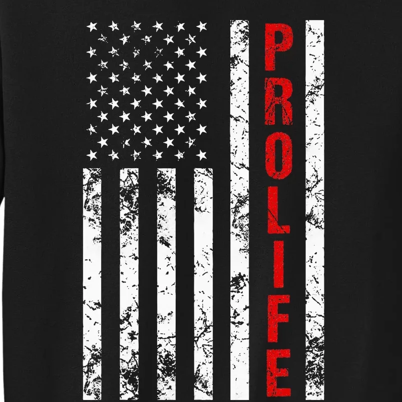 American Flag Pro Life Sweatshirt