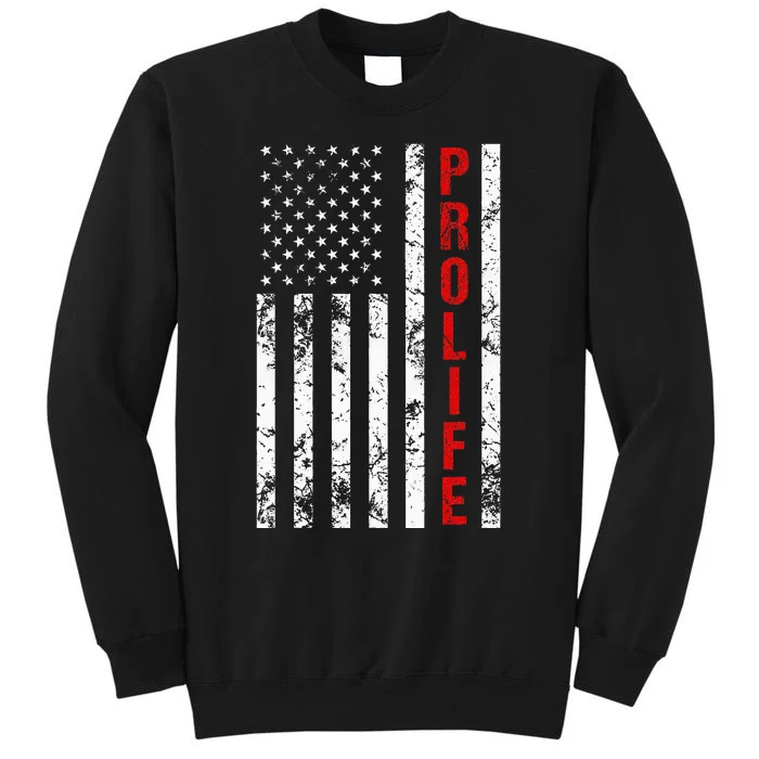 American Flag Pro Life Sweatshirt