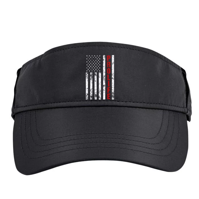 American Flag Pro Life Adult Drive Performance Visor