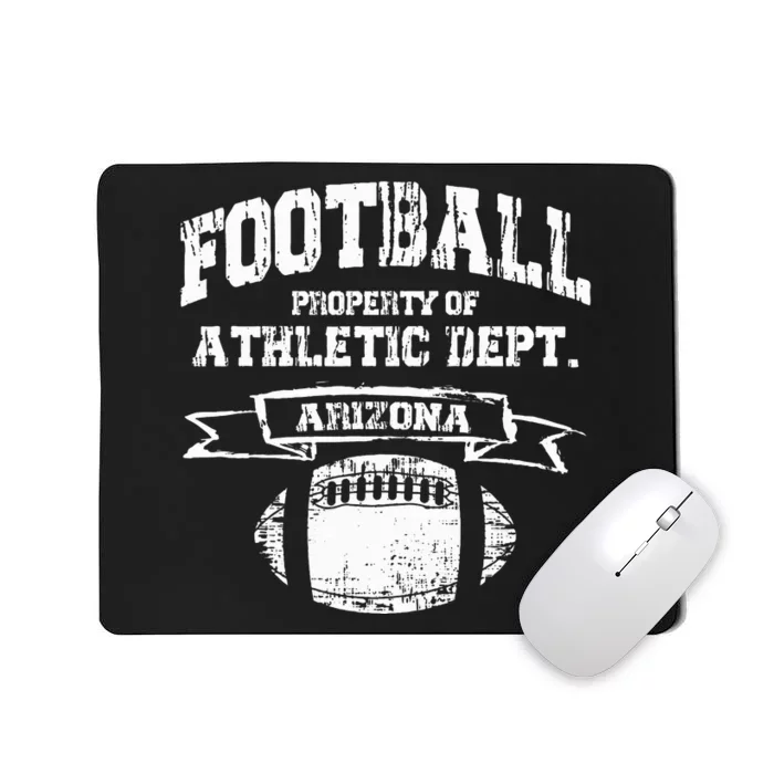 Arizona Football Property Of Athletic Dept. Retro Grunge Mousepad